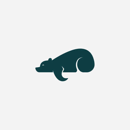 Animal bears logo vector design templateのイラスト素材