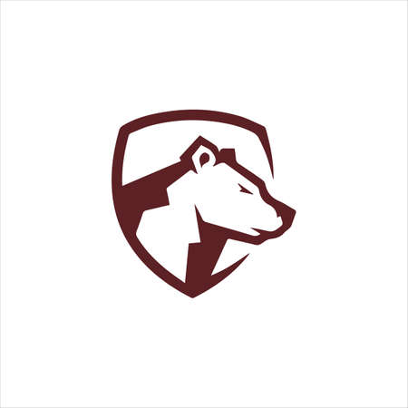 Animal bears logo vector design templateのイラスト素材