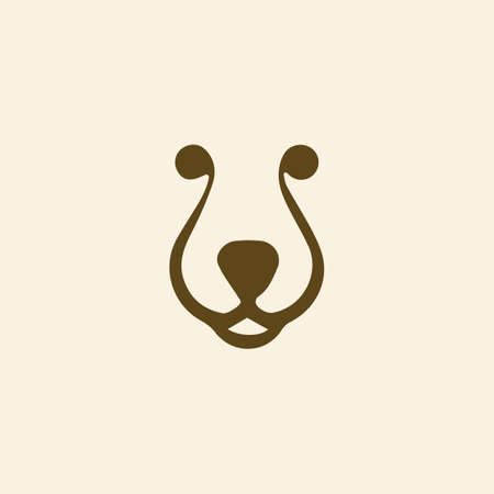 Animal bears logo vector design templateのイラスト素材