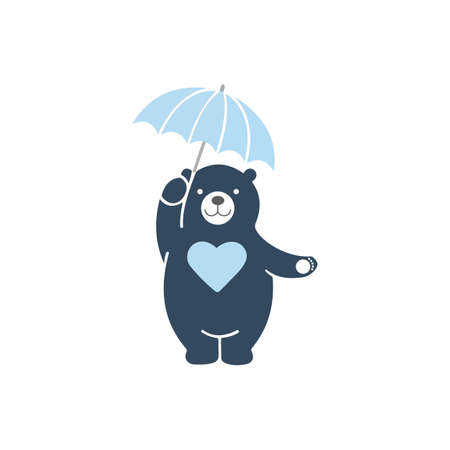 Animal bears logo vector design templateのイラスト素材