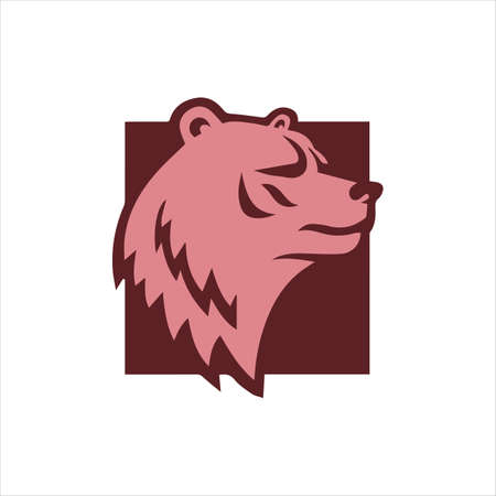 Animal bears logo vector design templateのイラスト素材