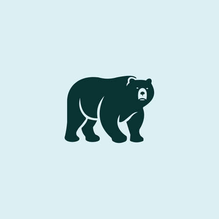 Animal bears logo vector design templateのイラスト素材