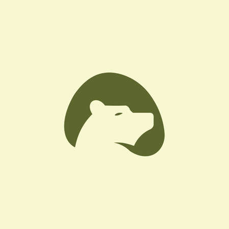 Animal bears logo vector design templateのイラスト素材