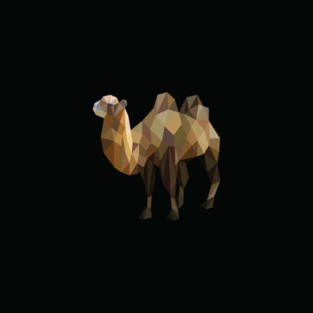 Desert Animal Camel Logo Design Templateのイラスト素材