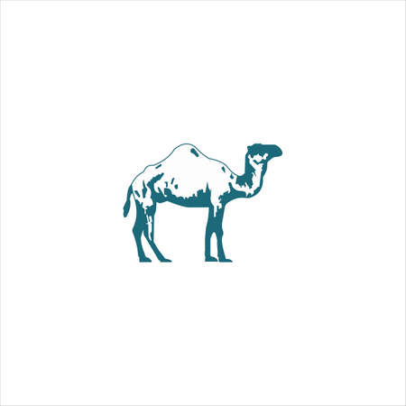 Desert Animal Camel Logo Design Templateのイラスト素材