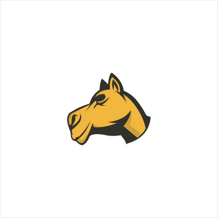Desert Animal Camel Logo Design Templateのイラスト素材