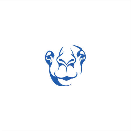 Desert Animal Camel Logo Design Templateのイラスト素材