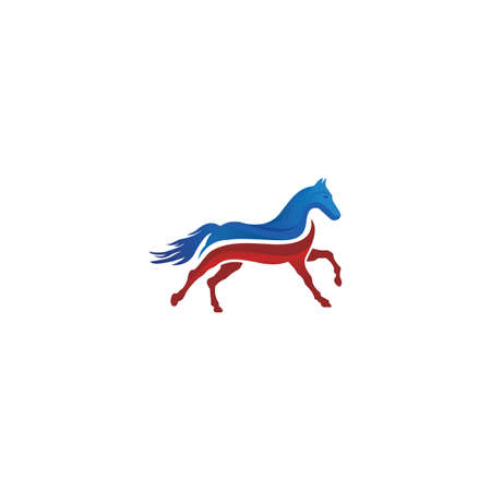 Animal Horse  vector design Templateのイラスト素材