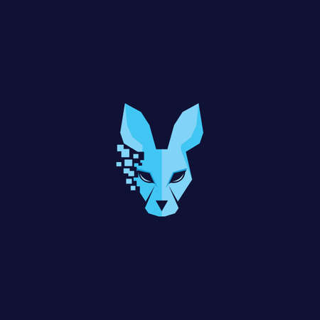Animal Kangaroo  Design Templateのイラスト素材