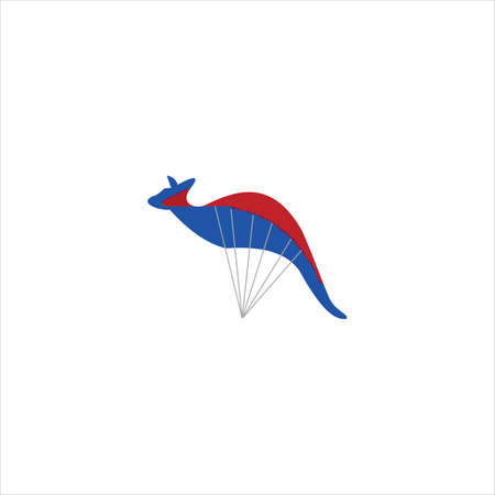 Animal Kangaroo  Design Templateのイラスト素材