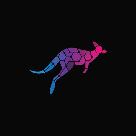 Animal Kangaroo  Design Templateのイラスト素材