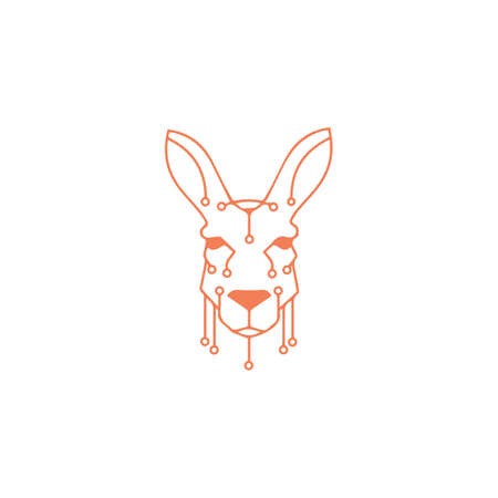 Animal Kangaroo  Design Templateのイラスト素材