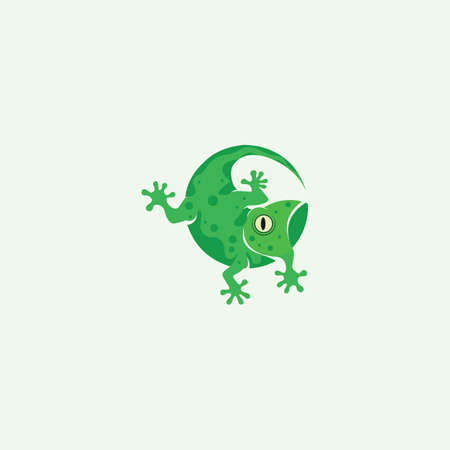 Gecko lizard  design vector Templateのイラスト素材