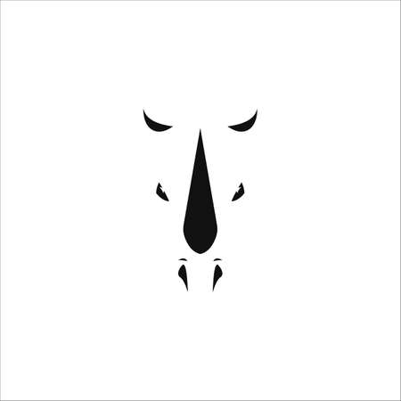 animal rhino design templateのイラスト素材