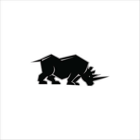 animal rhino design templateのイラスト素材