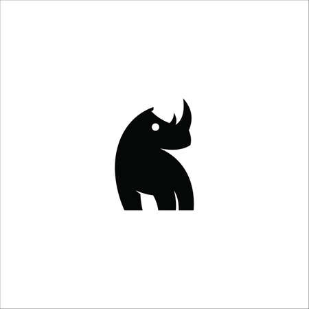 animal rhino design templateのイラスト素材