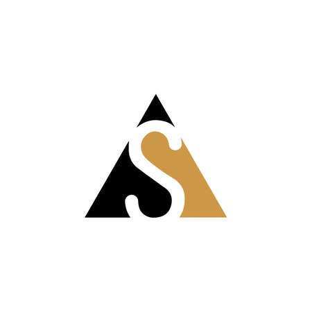 Initial letter sa logo or as logo vector design templateのイラスト素材