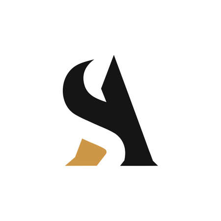 Initial letter sa logo or as logo vector design templateのイラスト素材