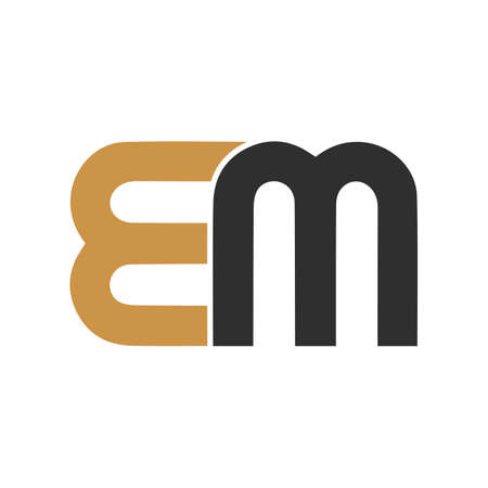initial letter em or me logo vector designのイラスト素材