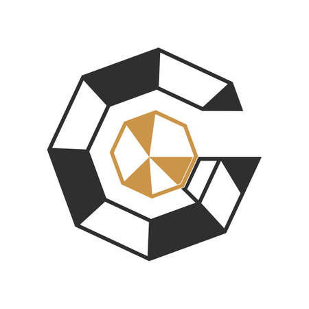 Initial letter go logo or og logo vector design templateのイラスト素材