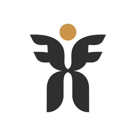 Initial letter fx logo or xf logo vector design templateのイラスト素材