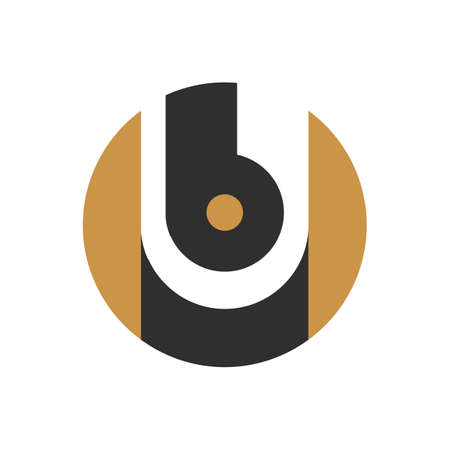 Initial letter ub logo or bu logo vector design templateのイラスト素材