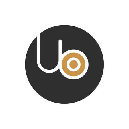 Initial letter ub logo or bu logo vector design templateのイラスト素材