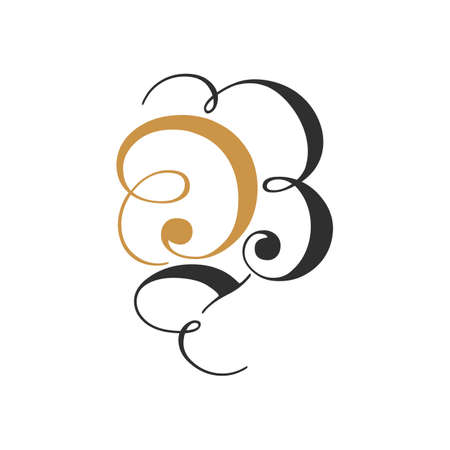 Initial letter bd logo or db logo vector design templateのイラスト素材