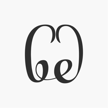 Initial letter eb logo or be logo vector design templateのイラスト素材