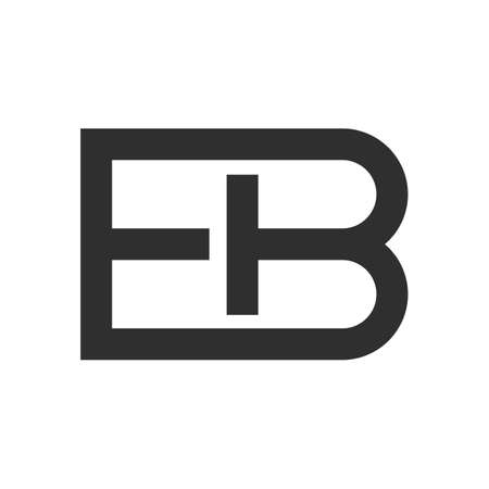 Initial letter eb logo or be logo vector design templateのイラスト素材