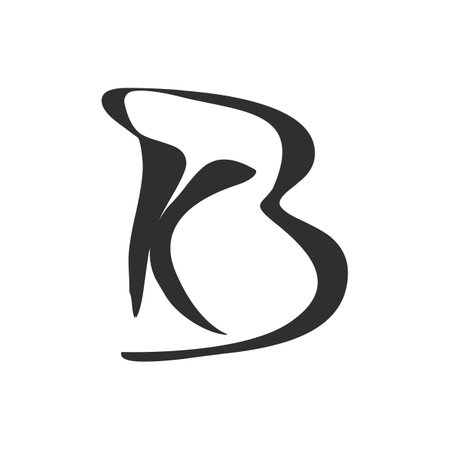 Initial letter bk logo or kb logo vector design templateのイラスト素材