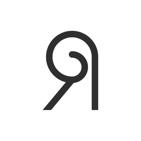 initial gr letter logo vector template design. linked letter rg logo design. simple gr vector...
