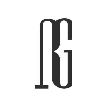 initial gr letter logo vector template design. linked letter rg logo design. simple gr vector template.のイラスト素材