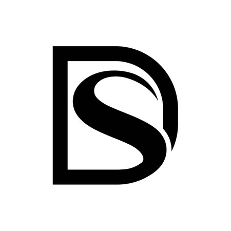 Initial ds letter logo vector template design. Linked letter sd logo design.のイラスト素材