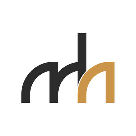 Creative abstract letter hm design.のイラスト素材