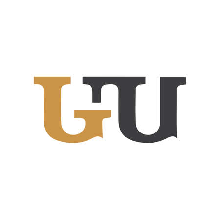 Initial ug letter logo with creative modern business typography vector template. Creative abstract letter gu logo design.のイラスト素材