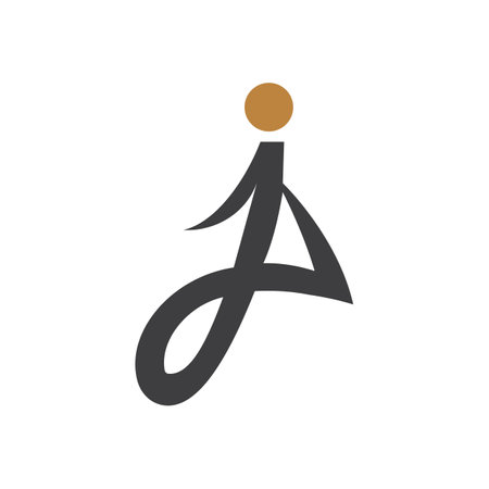 Creative abstract letter pj logo design. Linked letter jp logo design.のイラスト素材