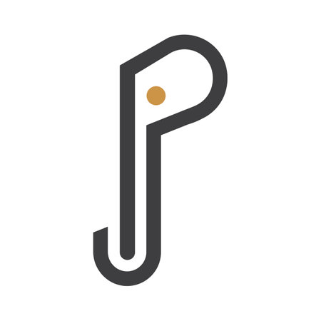 Creative abstract letter pj logo design. Linked letter jp logo design.のイラスト素材