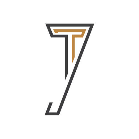 Initial tj letter logo with creative modern business typography vector template. Creative abstract...