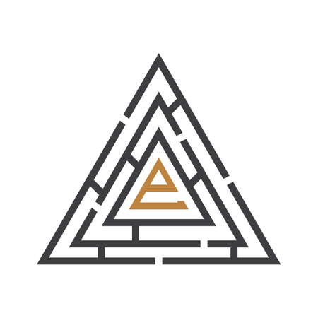 HE, EH, E AND H Abstract initial monogram letter alphabet logo designのイラスト素材