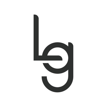 Alphabet letters Initials Monogram logo GL LGのイラスト素材