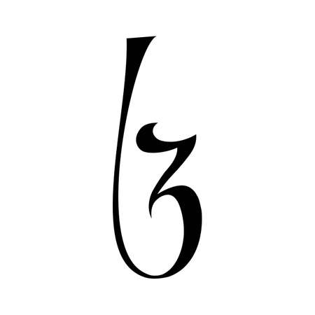 Initial zb letter logo vector template design. Linked letter bz logo design.