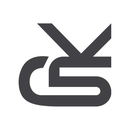 Alphabet Initials logo KG, GK, K and Gのイラスト素材