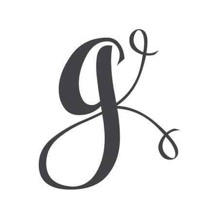 KG, GK, Abstract initial monogram letter alphabet logo designのイラスト素材