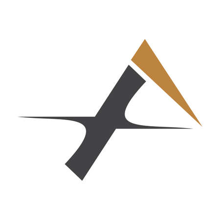 Initial xa letter logo vector template design. Linked letter ax logo design. Simple xa vector template.のイラスト素材