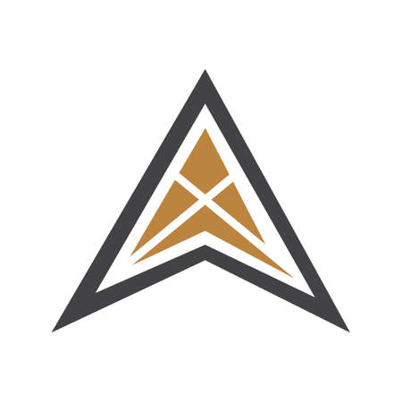 initial letter xa or ax logo vector design template