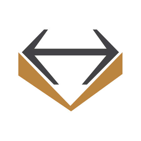 HV, VH, Abstract initial monogram letter alphabet logo designのイラスト素材