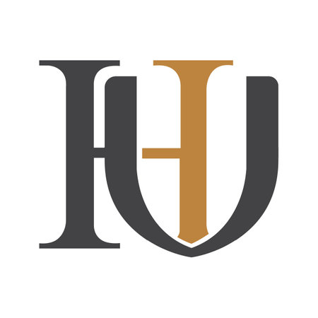 Initial letter vh logo or hv logo vector design templateのイラスト素材