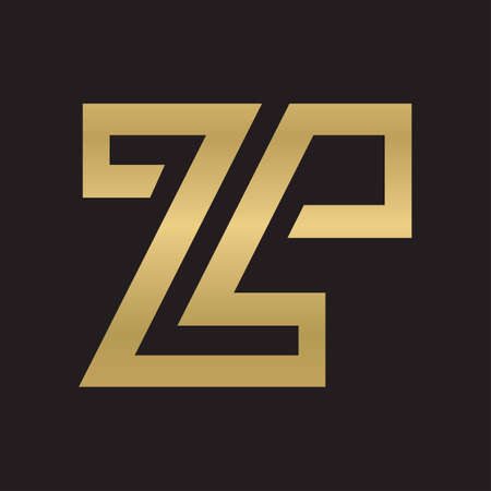 ZP, PZ, Abstract initial monogram letter alphabet logo design