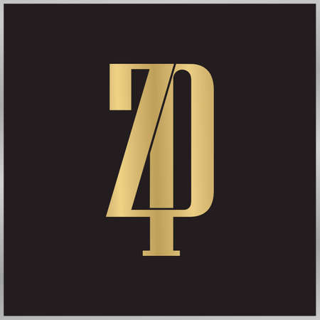 ZP, PZ, P and Z Abstract initial monogram letter alphabet logo design